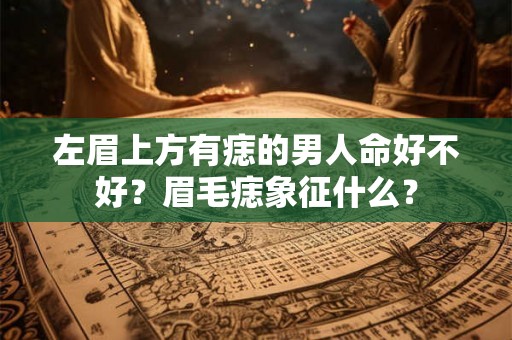 左眉上方有痣的男人命好不好?眉毛痣象征什么? 左眉上方有痣的男人命好不好?眉毛痣象征什么?