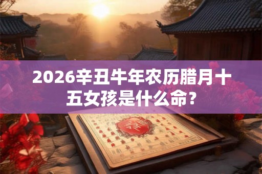 2026辛丑牛年农历腊月十五女孩是什么命？