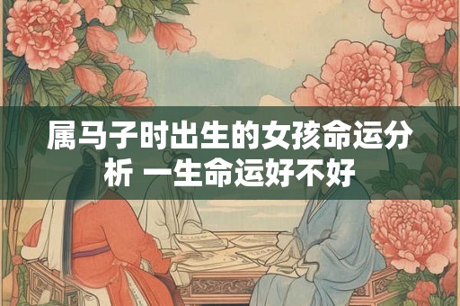 属马子时出生的女孩命运分析 一生命运好不好
