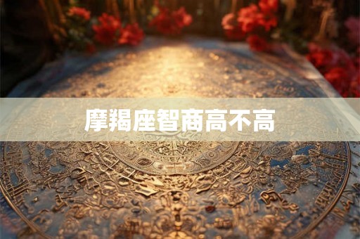摩羯座智商高不高 摩羯座智商高不高