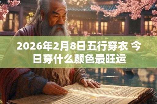 2026年2月8日五行穿衣 今日穿什么颜色最旺运