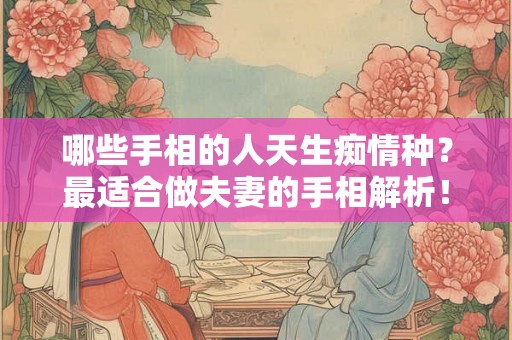 哪些手相的人天生痴情种?最适合做夫妻的手相解析! 哪些手相的人天生痴情种?最适合做夫妻的手相解析!