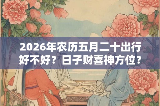 2026年农历五月二十出行好不好？日子财喜神方位？