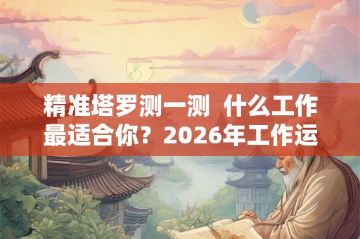 精准塔罗测一测  什么工作最适合你？2026年工作运势情况!
