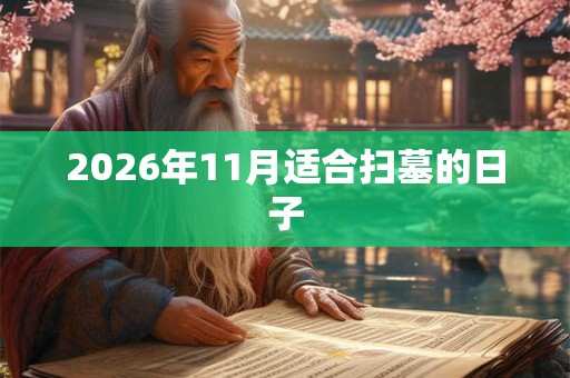 2026年11月适合扫墓的日子