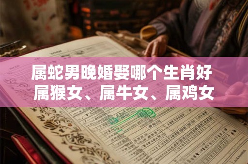 属蛇男晚婚娶哪个生肖好 属猴女、属牛女、属鸡女