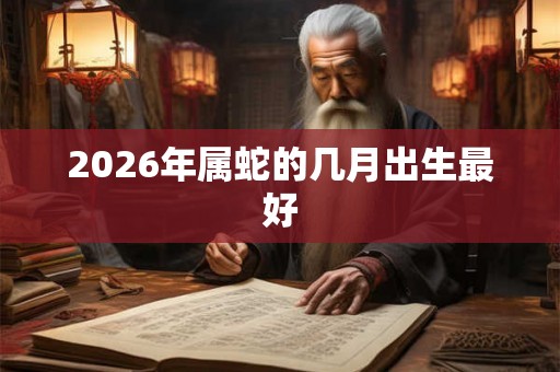 2026年属蛇的几月出生最好