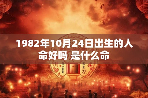 1982年10月24日出生的人命好吗 是什么命 1982年10月24日出生的人命好吗 是什么命