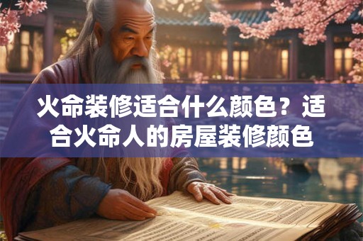 火命装修适合什么颜色?适合火命人的房屋装修颜色 火命装修适合什么颜色?适合火命人的房屋装修颜色