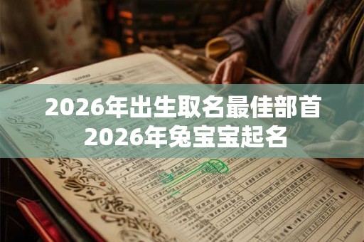 2026年出生取名最佳部首 2026年兔宝宝起名