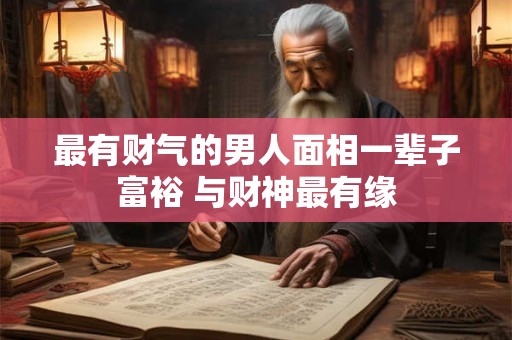 最有财气的男人面相一辈子富裕 与财神最有缘