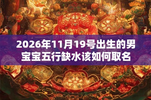 2026年11月19号出生的男宝宝五行缺水该如何取名