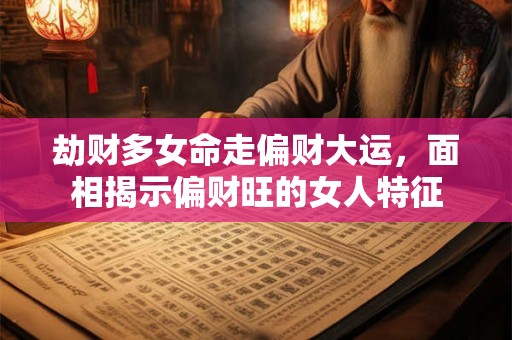 劫财多女命走偏财大运，面相揭示偏财旺的女人特征