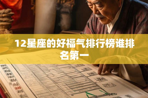 12星座的好福气排行榜谁排名第一 12星座的好福气排行榜谁排名第一