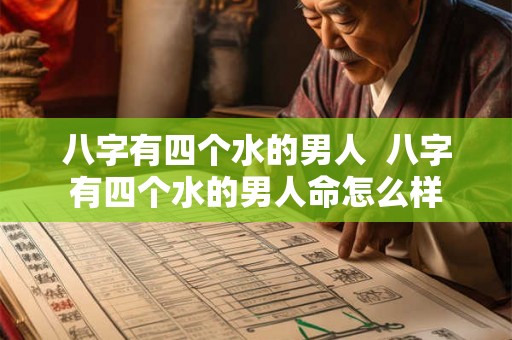 八字有四个水的男人  八字有四个水的男人命怎么样
