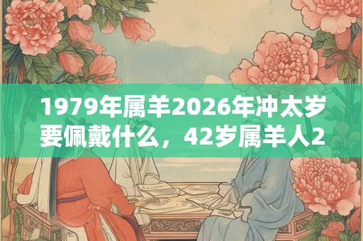 1979年属羊2026年冲太岁要佩戴什么，42岁属羊人2026年犯太岁命运如何