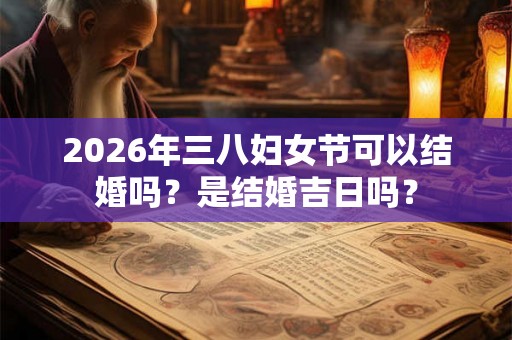 2026年三八妇女节可以结婚吗？是结婚吉日吗？