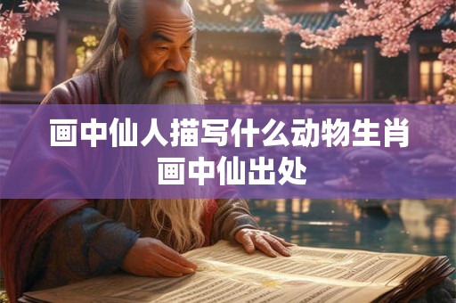 画中仙人描写什么动物生肖 画中仙出处