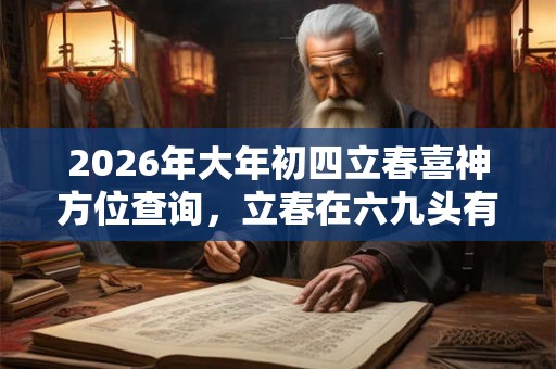 2026年大年初四立春喜神方位查询，立春在六九头有什么讲究？