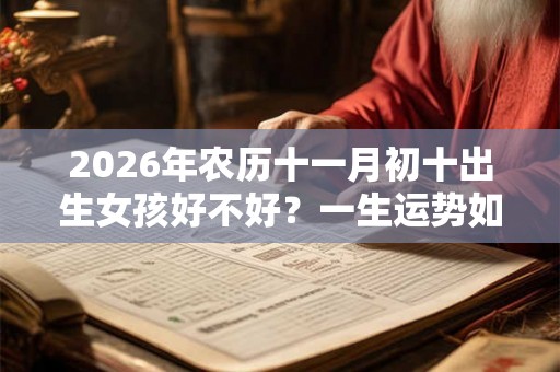 2026年农历十一月初十出生女孩好不好？一生运势如何？