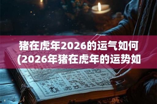 猪在虎年2026的运气如何(2026年猪在虎年的运势如何？)