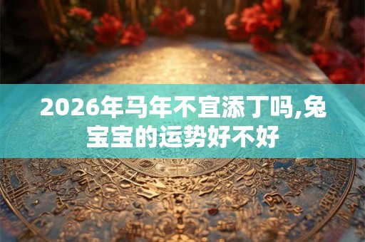2026年马年不宜添丁吗,兔宝宝的运势好不好