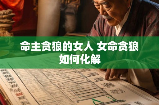 命主贪狼的女人 女命贪狼如何化解