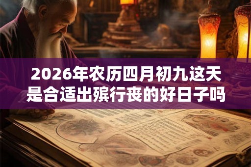 2026年农历四月初九这天是合适出殡行丧的好日子吗? 2026年农历四月初九这天是合适出殡行丧的好日子吗?