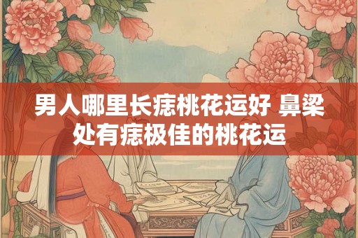 男人哪里长痣桃花运好 鼻梁处有痣极佳的桃花运
