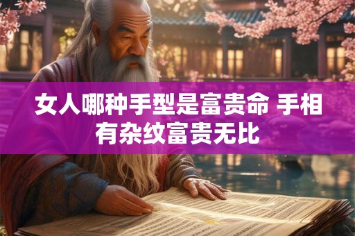 女人哪种手型是富贵命 手相有杂纹富贵无比