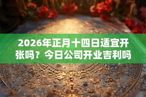 2026年正月十四日适宜开张吗?今日公司开业吉利吗 2026年正月十四日适宜开张吗?今日公司开业吉利吗