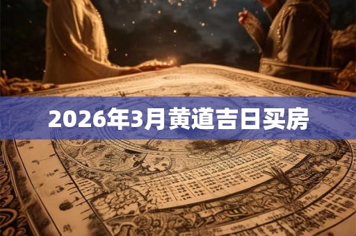 2026年3月黄道吉日买房