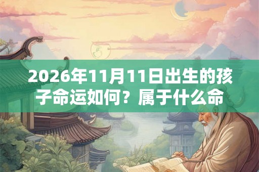 2026年11月11日出生的孩子命运如何？属于什么命