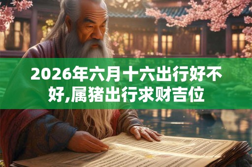 2026年六月十六出行好不好,属猪出行求财吉位
