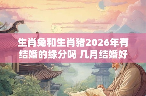 生肖兔和生肖猪2026年有结婚的缘分吗 几月结婚好