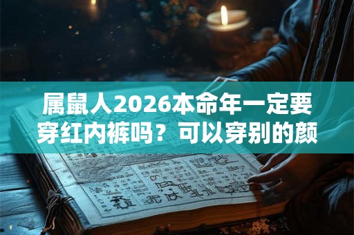 属鼠人2026本命年一定要穿红内裤吗？可以穿别的颜色的内裤吗？