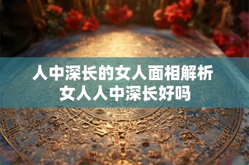 人中深长的女人面相解析 女人人中深长好吗