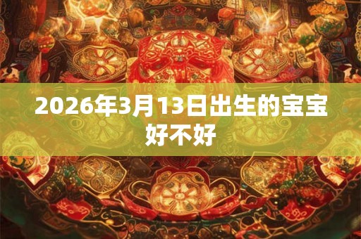 2026年3月13日出生的宝宝好不好