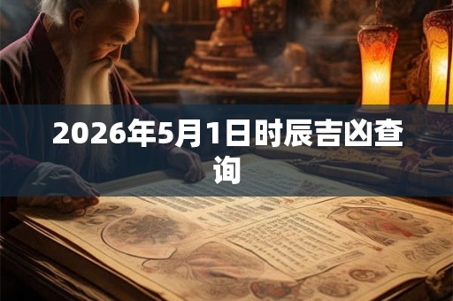 2026年5月1日时辰吉凶查询 2026年5月1日时辰吉凶查询