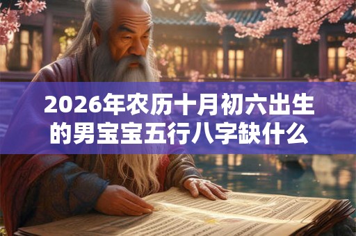 2026年农历十月初六出生的男宝宝五行八字缺什么