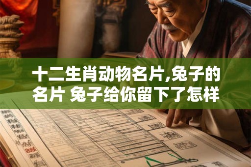 十二生肖动物名片,兔子的名片 兔子给你留下了怎样的印象
