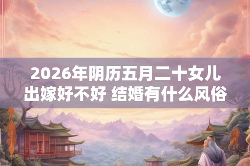 2026年阴历五月二十女儿出嫁好不好 结婚有什么风俗