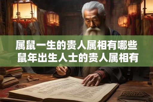 属鼠一生的贵人属相有哪些 鼠年出生人士的贵人属相有哪些