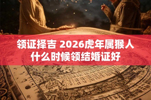 领证择吉 2026虎年属猴人什么时候领结婚证好