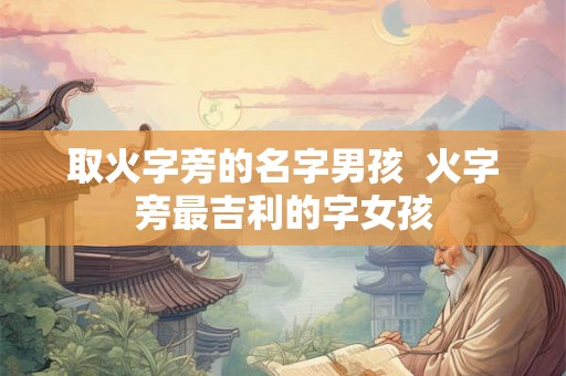 取火字旁的名字男孩  火字旁最吉利的字女孩