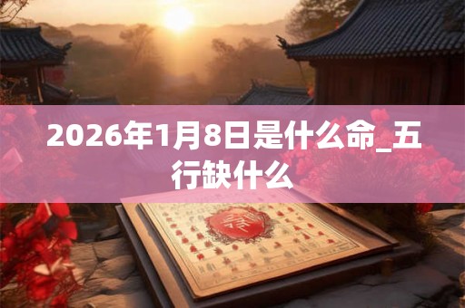 2026年1月8日是什么命_五行缺什么