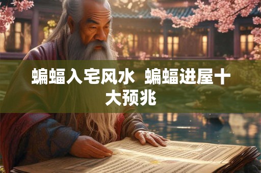 蝙蝠入宅风水 蝙蝠进屋十大预兆 蝙蝠入宅风水 蝙蝠进屋十大预兆