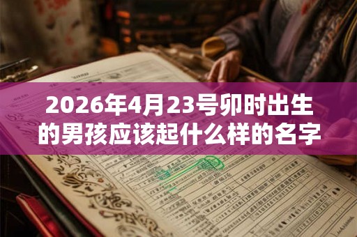 2026年4月23号卯时出生的男孩应该起什么样的名字