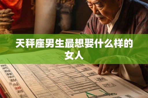 天秤座男生最想娶什么样的女人 天秤座男生最想娶什么样的女人