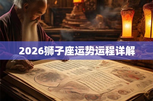 2026狮子座运势运程详解